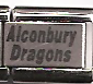 Alconbury Dragons - laser 9mm Italian charm
